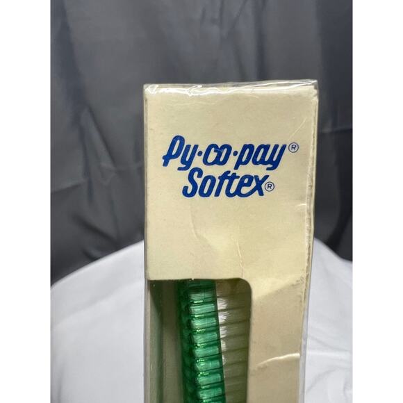 Vintage Py-Co-Pay GREEN Toothbrush - New / NOS / Sealed - Pycopay Softex Soft - Picture 3 of 9
